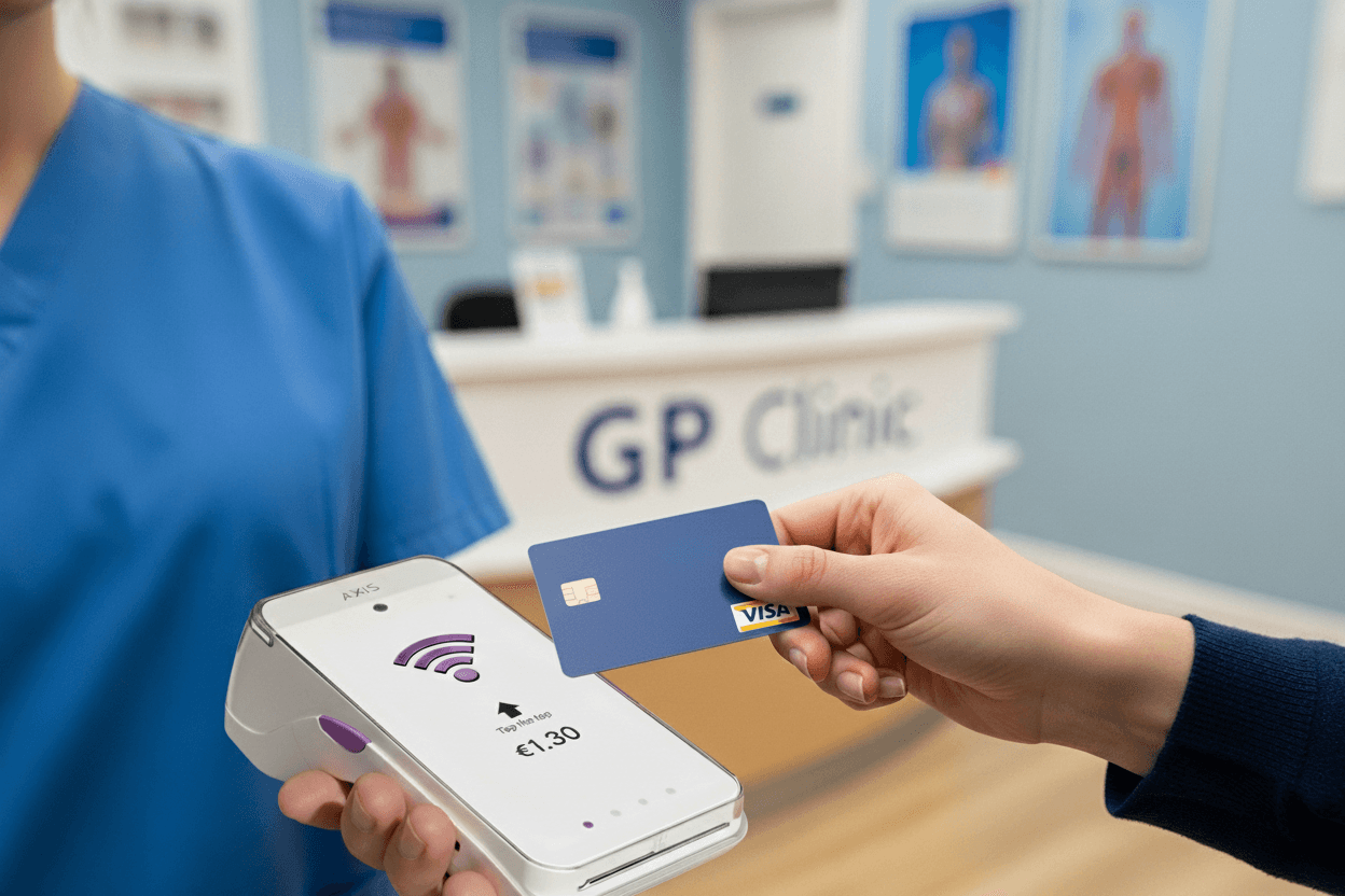 Patient using Axis at clinic