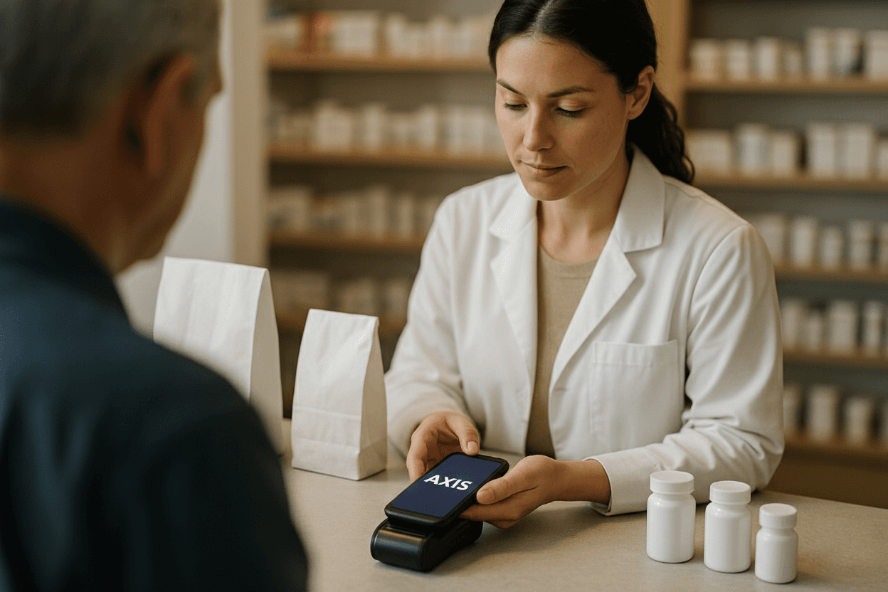 NFC or ID verification at pharmacy counter
