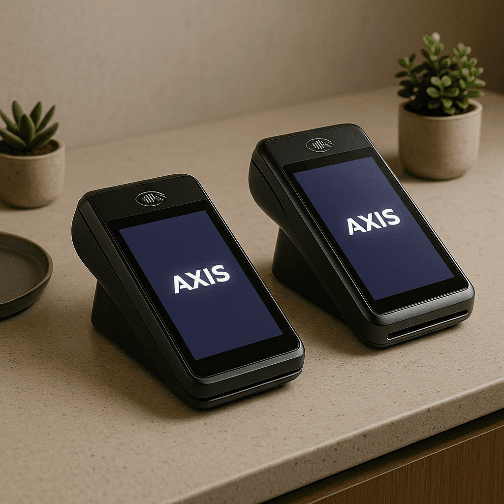 AxisPay terminal handling fast, secure checkout