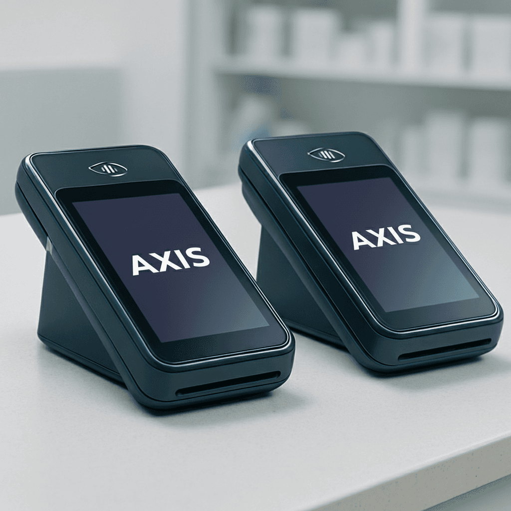 Axis payments interface showing quick settlement overview